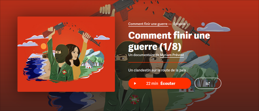 Capture d'écran de la page du premier épisode de Comment finir une guerre